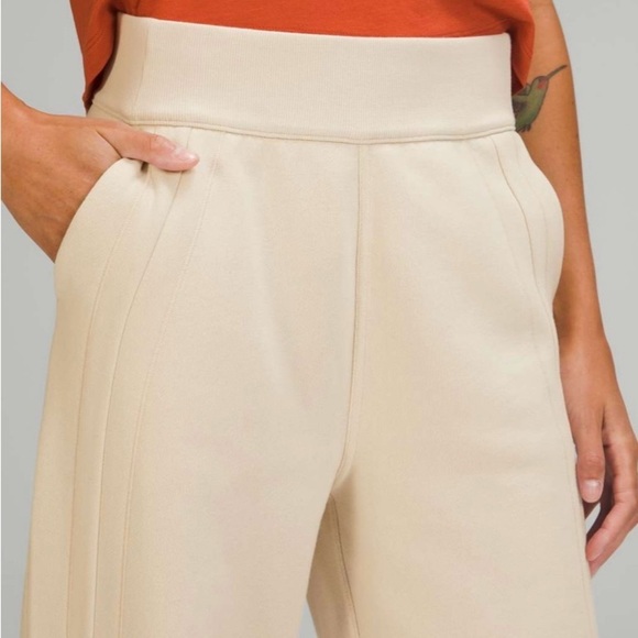 Lululemon sz 0 Braided Detail High-Rise Jogger White Opal Pants Lace-Up Detail - Picture 11 of 12